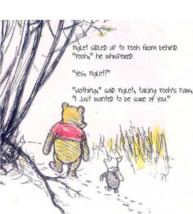 Weez Wall of Hope Pooh Piglet Just Making Sure