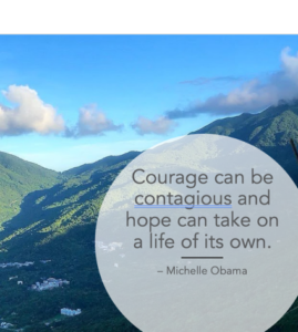 Weez Wall of Hope Courageous Michelle Obama