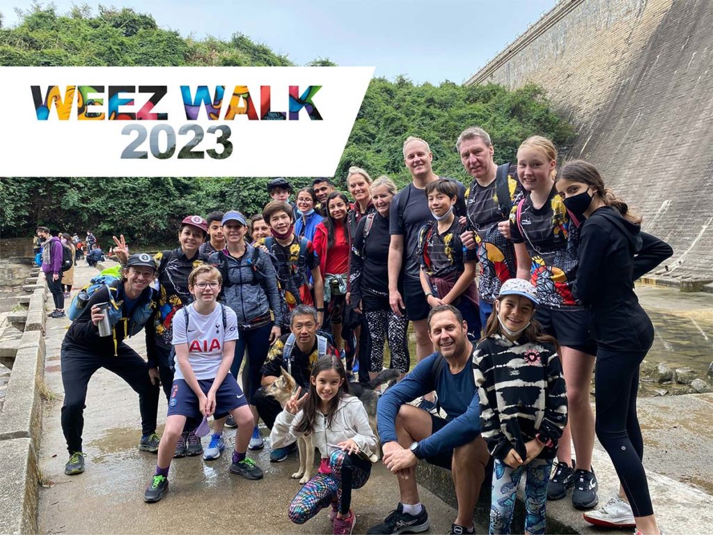 A group of people posing from Weez Walk 2022